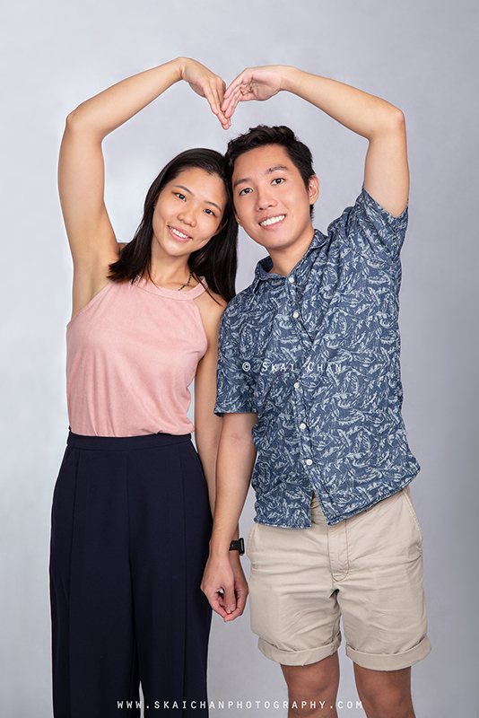 Studio couple photoshoot with Clifton Lim & Carissa Yeo at Tanjong Pagar (photography studio)