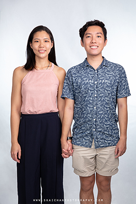 Indoor Couple Photoshoot - Clifton Lim & Carissa Yeo @ Photography studio @ Tanjong Pagar