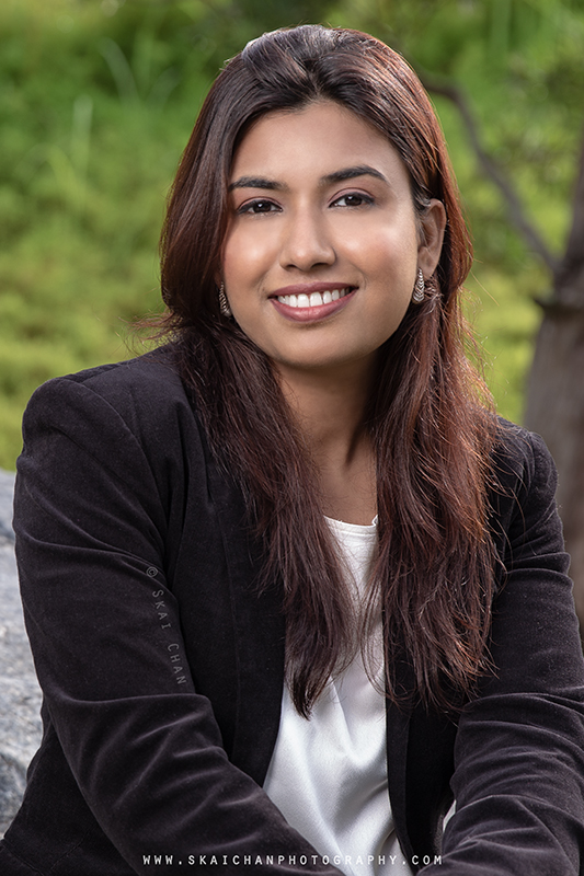 Outdoor Corporate photoshoot with Ankita at Serene Garden, Gardens by the Bay