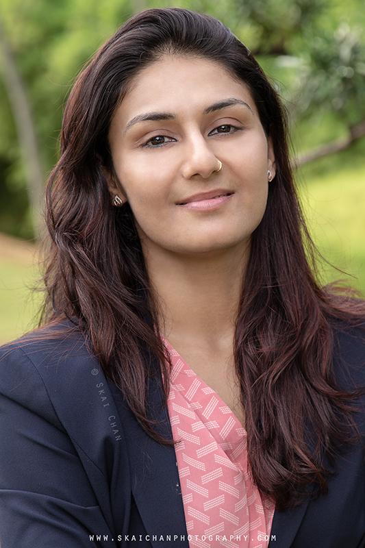 Outdoor Corporate photoshoot with Pallavi at Serene Garden, Gardens by the Bay