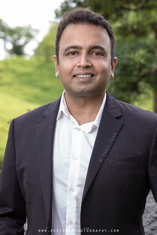 Outdoor Corporate photoshoot with Paritosh at Serene Garden, Gardens by the Bay