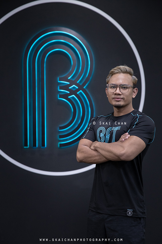 Fitness corporate photoshoot with fitness trainers at Body Fit Training (BFT) Changi (Gym)