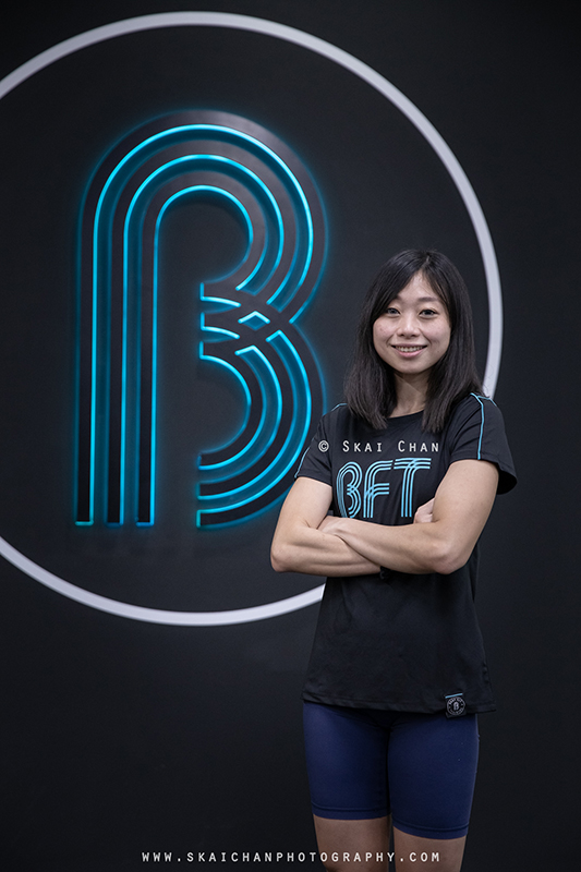 Fitness corporate photoshoot with fitness trainers at Body Fit Training (BFT) Changi (Gym)