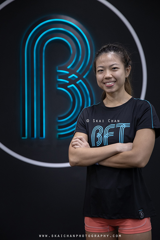 Fitness corporate photoshoot with fitness trainers at Body Fit Training (BFT) Changi (Gym)