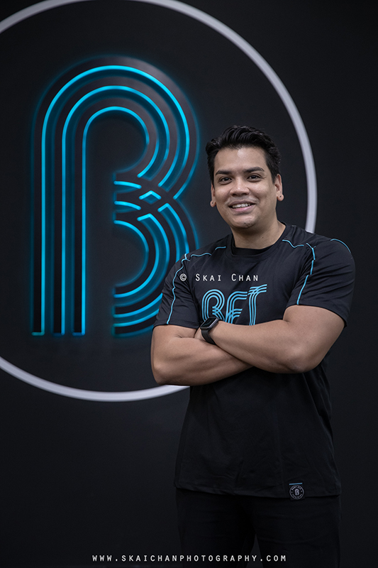 Fitness corporate photoshoot with fitness trainers at Body Fit Training (BFT) Changi (Gym)