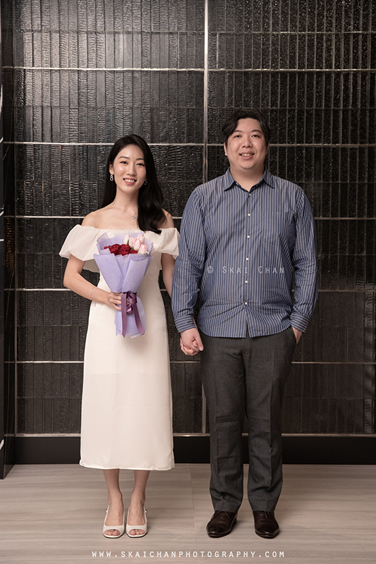 Indoor couple photoshoot with Hendra & Grace at Ocean Restaurant (Resorts World Sentosa)