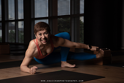 Indoor Yoga Photoshoot - Chris Koh @ Virgin Active Gym (Paya Lebar)