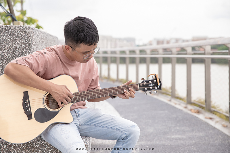 Music Guitar portrait photoshoot with Barry Chow @ PassionWave (Jurong Lake Gardens)