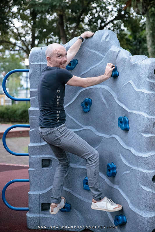 Quirky lifestyle photoshoot with Jerome Cheze at Poh Huat Road Playground