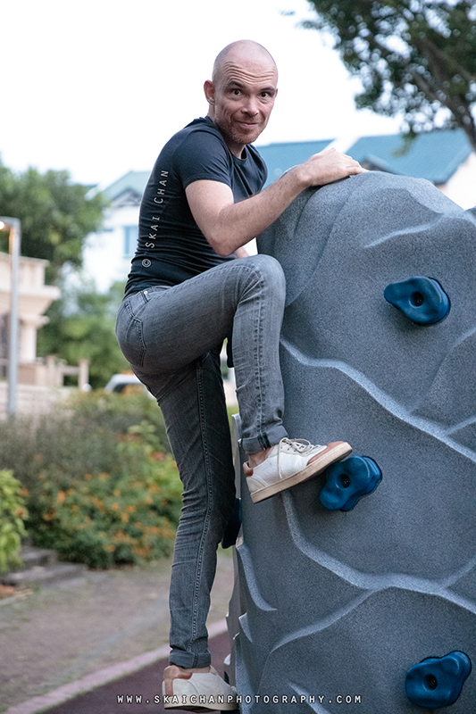 Quirky lifestyle photoshoot with Jerome Cheze at Poh Huat Road Playground