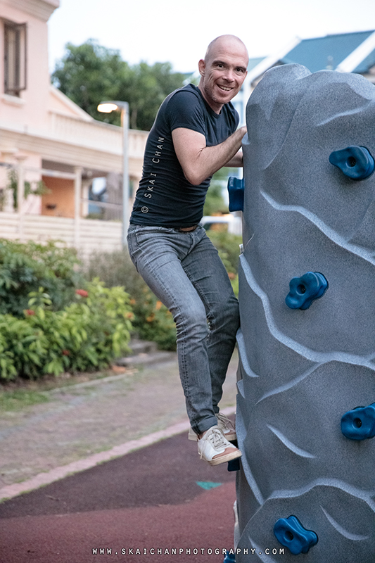 Quirky lifestyle photoshoot with Jerome Cheze at Poh Huat Road Playground