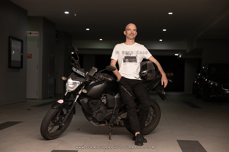 Night motorbike photoshoot with Jerome Cheze at Carpark