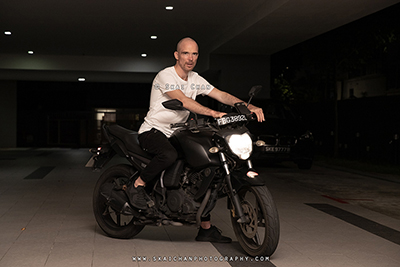 Indoor Motorbike Photoshoot - Jerome Cheze @ Carpark