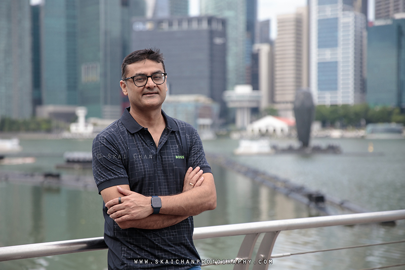 Men's fashion lifestyle photoshoot with Gaurav Trivedi @ Marina Bay Sands (MBS)