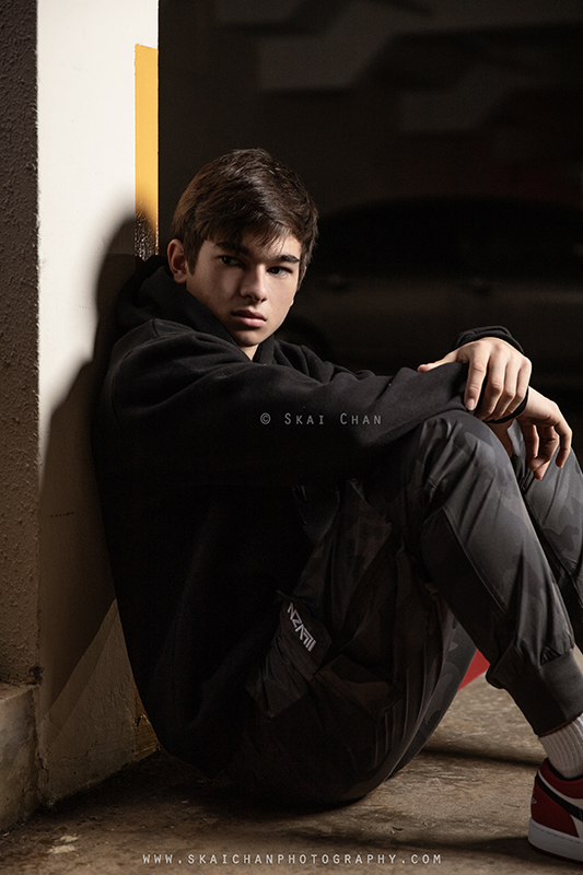 Men's fashion photoshoot with Oliver Laudi at Hume Park 1 carpark