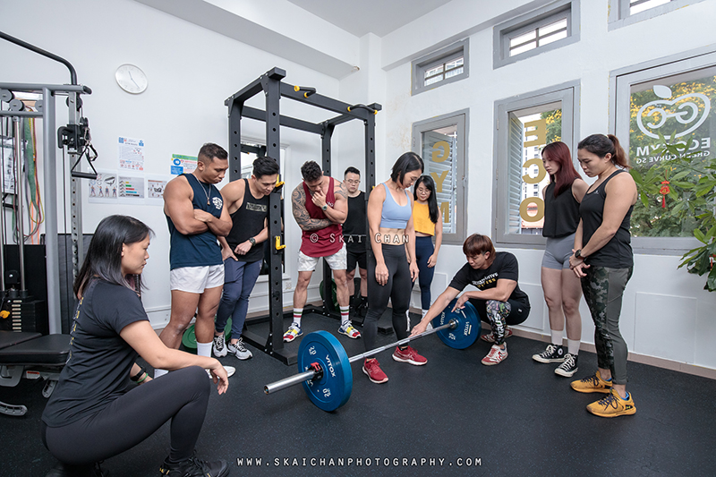 Fitness editorial photoshoot with Urban Active Fitness at Green Curve SG (gym)