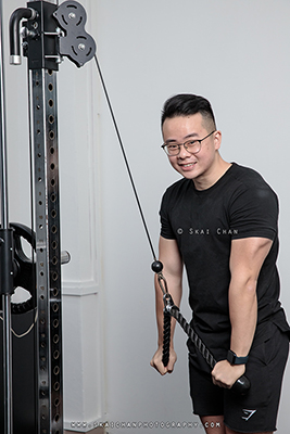 Indoor Fitness Photoshoot - Zheng Yi @ Green Curve SG (gym)
