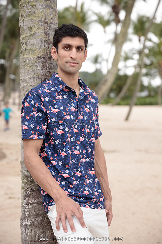 Men's lifestyle fashion photoshoot with Rounak @ Palawan Beach (Sentosa)