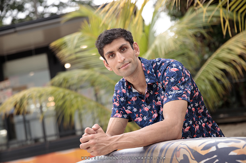 Men's lifestyle fashion photoshoot with Rounak @ Palawan Beach (Sentosa)