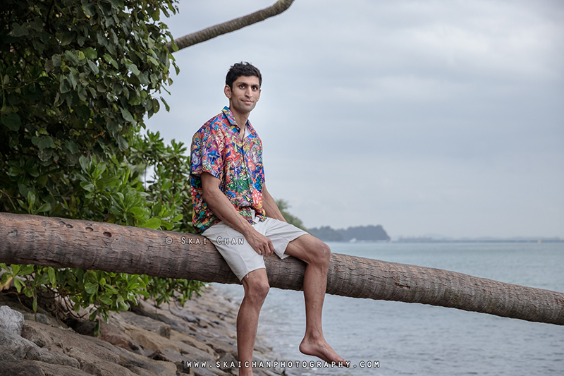 Lifestyle vacation photoshoot with Rounak @ Palawan Beach (Sentosa)