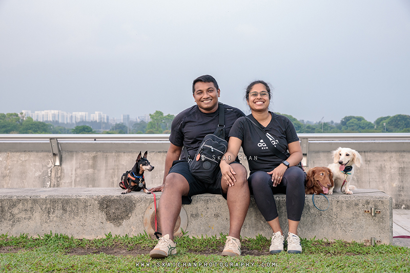 Outdoor dogs with owners photoshoot for Prakash & Darsheni at Marina Barrage Outdoor dogs with owners photoshoot for Prakash & Darsheni at Marina Barrage