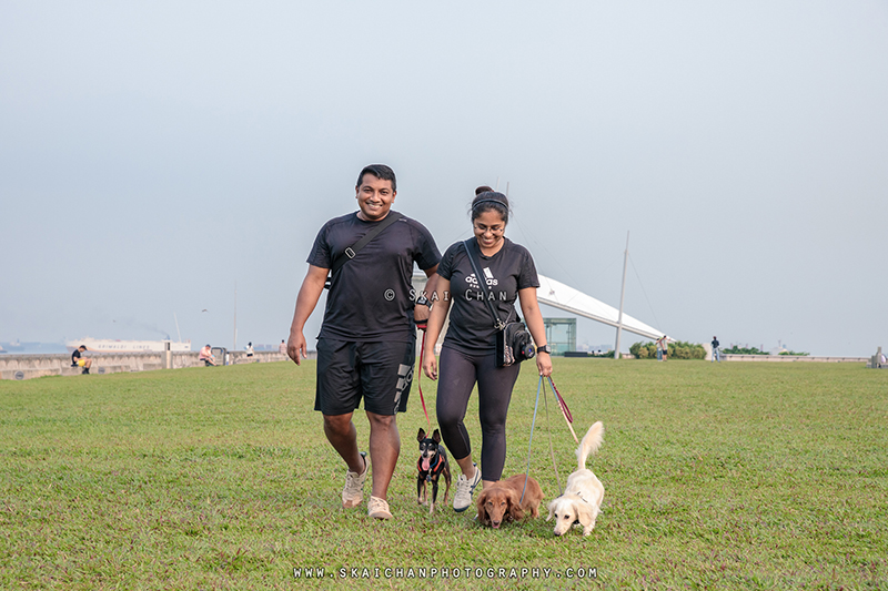 Outdoor dogs with owners photoshoot for Prakash & Darsheni at Marina Barrage Outdoor dogs with owners photoshoot for Prakash & Darsheni at Marina Barrage