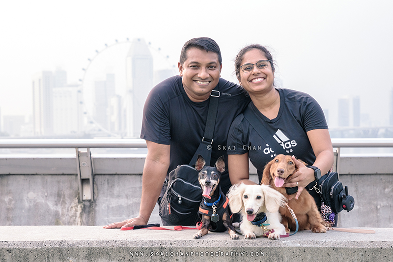 Outdoor dogs with owners photoshoot for Prakash & Darsheni at Marina Barrage Outdoor dogs with owners photoshoot for Prakash & Darsheni at Marina Barrage