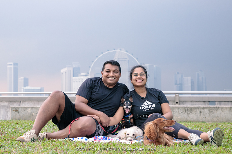 Outdoor dogs with owners photoshoot for Prakash & Darsheni at Marina Barrage Outdoor dogs with owners photoshoot for Prakash & Darsheni at Marina Barrage