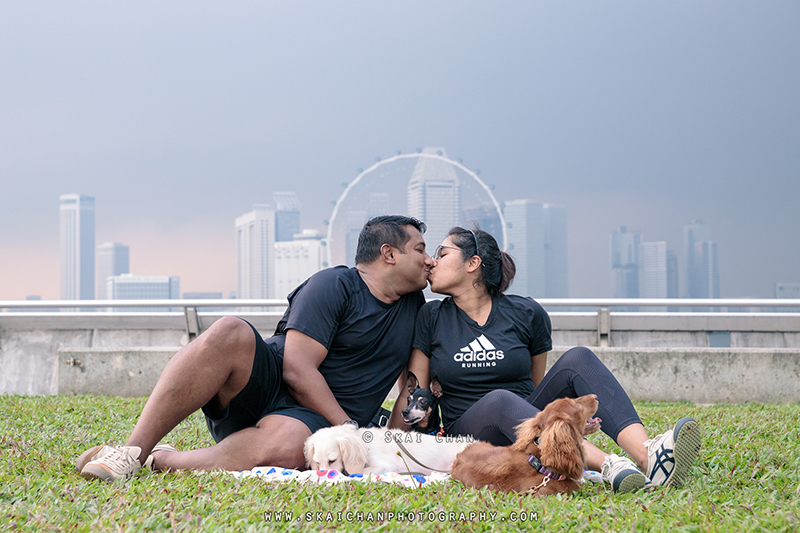 Outdoor dogs with owners photoshoot for Prakash & Darsheni at Marina Barrage Outdoor dogs with owners photoshoot for Prakash & Darsheni at Marina Barrage