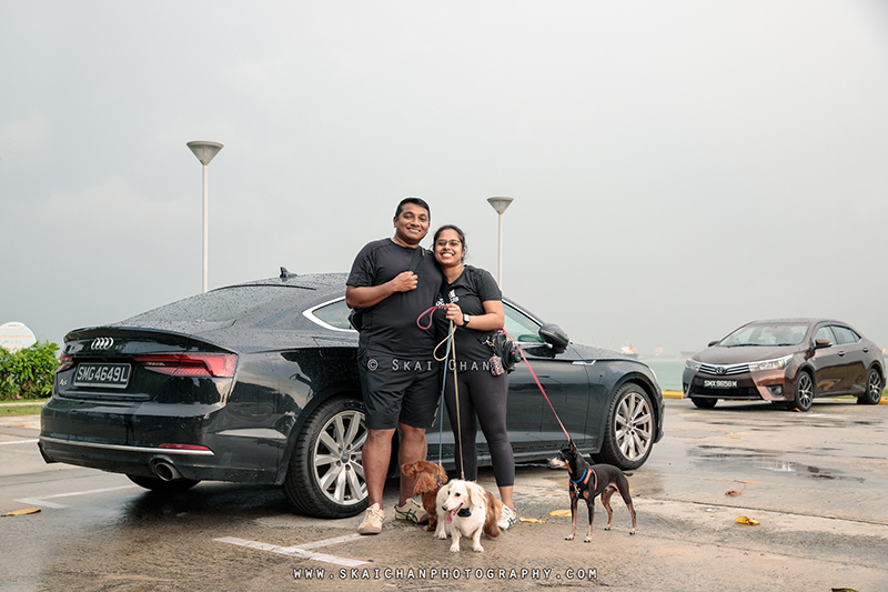 Outdoor dogs with owners photoshoot for Prakash & Darsheni at Marina Barrage Outdoor dogs with owners photoshoot for Prakash & Darsheni at Marina Barrage