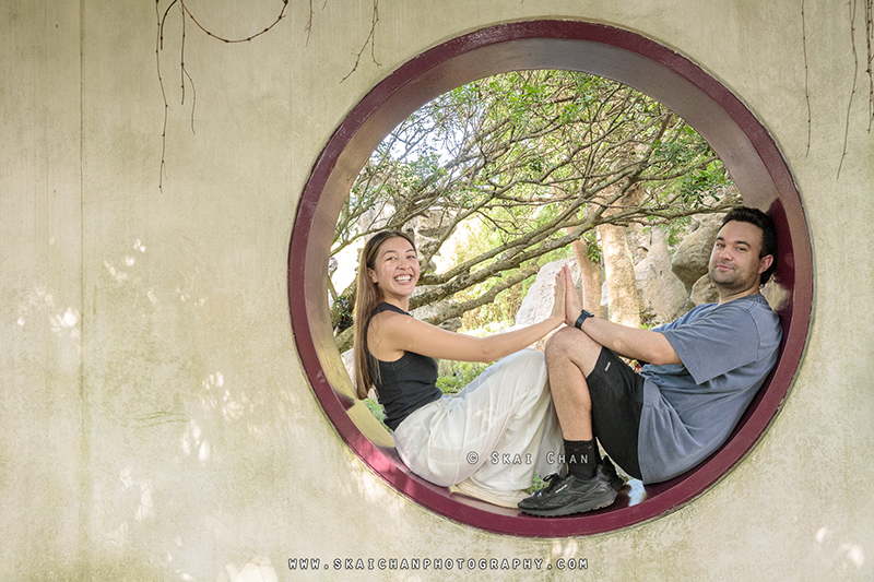 Outdoor couple photoshoot with Andre & Yen at Chinese Garden & Supertree Groves (Gardens By The Bay)
