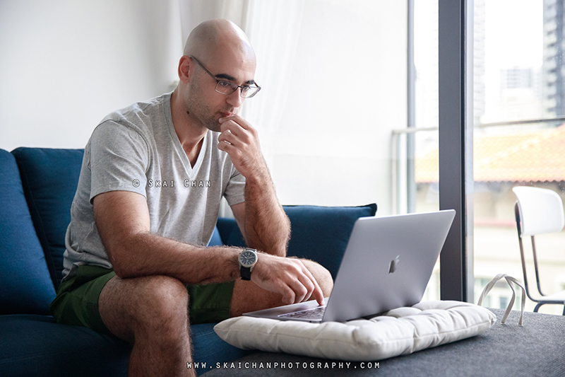 Men's home lifestyle photoshoot with Itay @ Robertson Quay