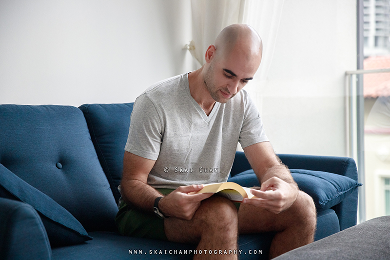 Men's home lifestyle photoshoot with Itay @ Robertson Quay