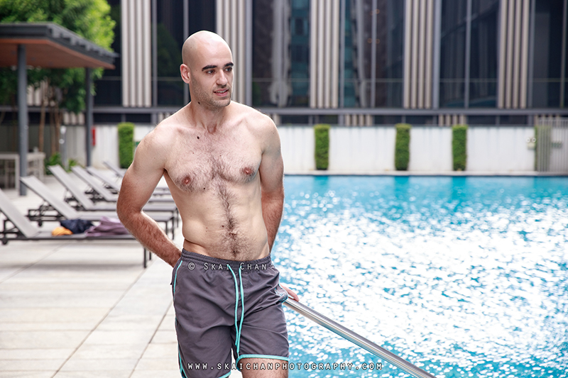 Fitness pool lifestyle photoshoot with Itay @ Robertson Quay Fitness pool lifestyle photoshoot with Itay @ Robertson Quay