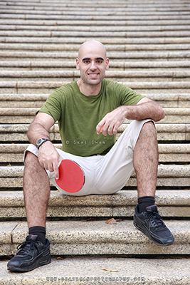 Outdoor Table Tennis Photoshoot - Itay @ Fort Canning Park
