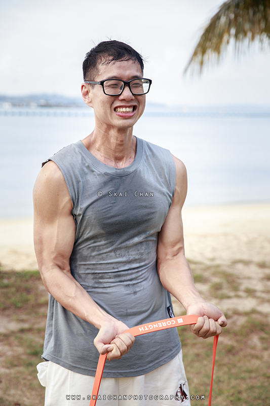 Fitness workout photoshoot with Raymond Chan at Pasir Ris Beach Fitness workout photoshoot with Raymond Chan at Pasir Ris Beach