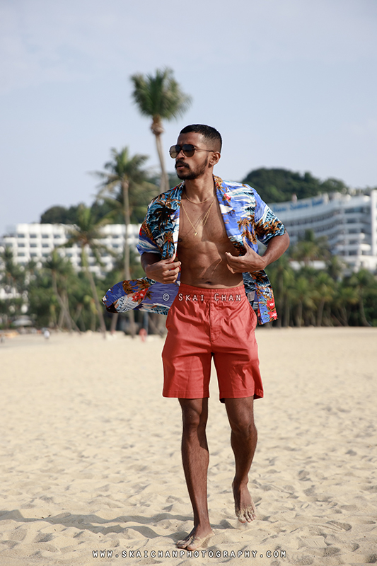 Beach lifestyle photoshoot with Daniel Stephen @ Siloso Beach, Sentosa