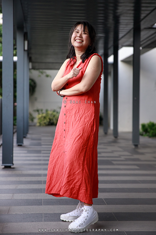 Outdoor lifestyle photoshoot with Pris Lim at Tanjong Pagar Community Centre CC