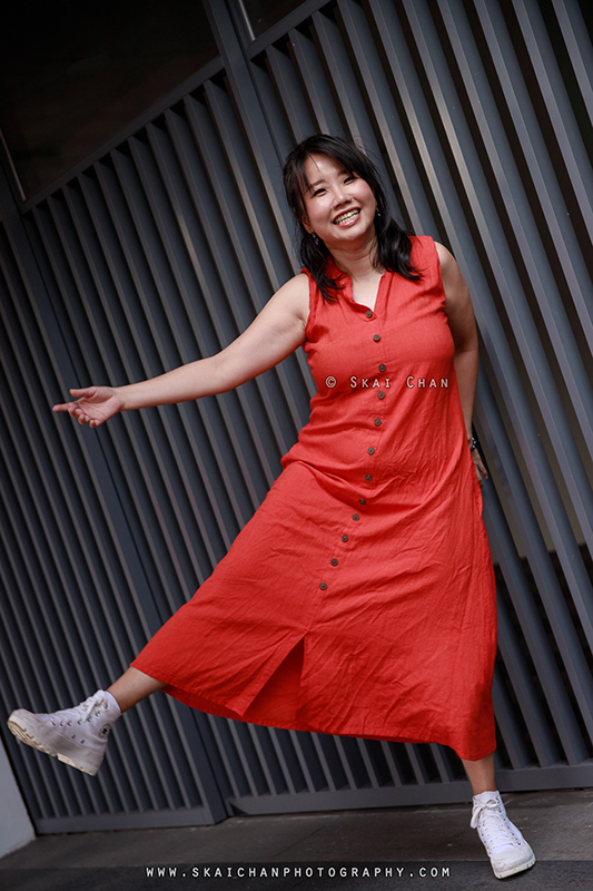 Outdoor lifestyle photoshoot with Pris Lim at Tanjong Pagar Community Centre CC