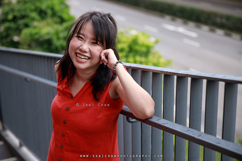 Outdoor lifestyle photoshoot with Pris Lim at Tanjong Pagar Community Centre CC