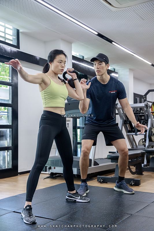 Editorial personal training photoshoot with Gold's Gym Singapore at Rochester Park outlet Editorial personal training photoshoot with Gold's Gym Singapore at Rochester Park outlet