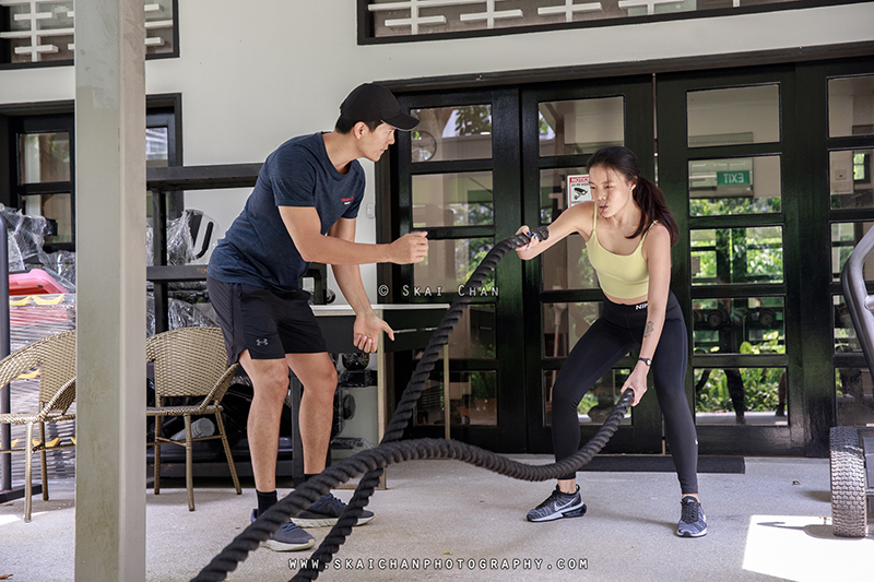 Editorial personal training photoshoot with Gold's Gym Singapore at Rochester Park outlet Editorial personal training photoshoot with Gold's Gym Singapore at Rochester Park outlet