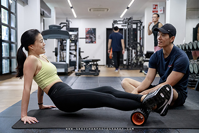 Indoor Personal Training Editorial Photoshoot - Khit & Pearlyn @ Gold's Gym Singapore (Rochester outlet)