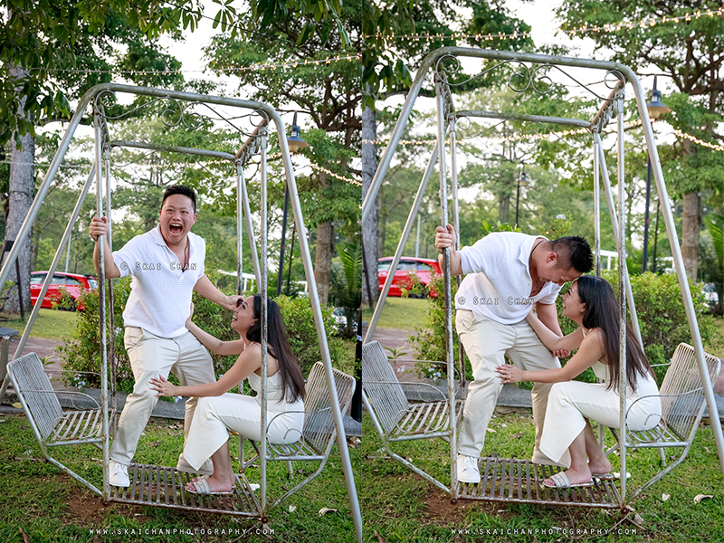 Outdoor couple photoshoot with Andy & Kristine at The SummerHouse