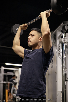 Indoor Casual Gym Fitness Photoshoot - Raymund @ Gym @ Serangoon Garden Country Club