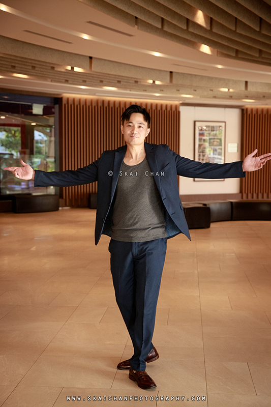 Men's fashion photoshoot with Ong Yongchuan at Safra Yishun country club