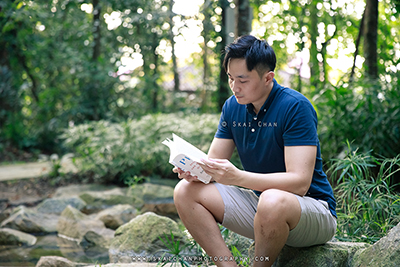 Outdoor Reading Photoshoot - Ong Yongchuan @ Yishun Park