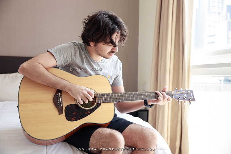 Music - Guitar photoshoot with Zaid at home