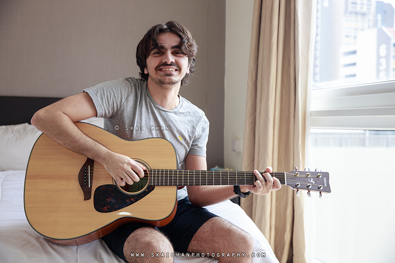 Music - Guitar photoshoot with Zaid at home