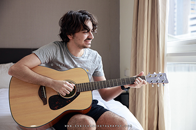 Indoor Music Guitar Photoshoot - Zaid @ Home